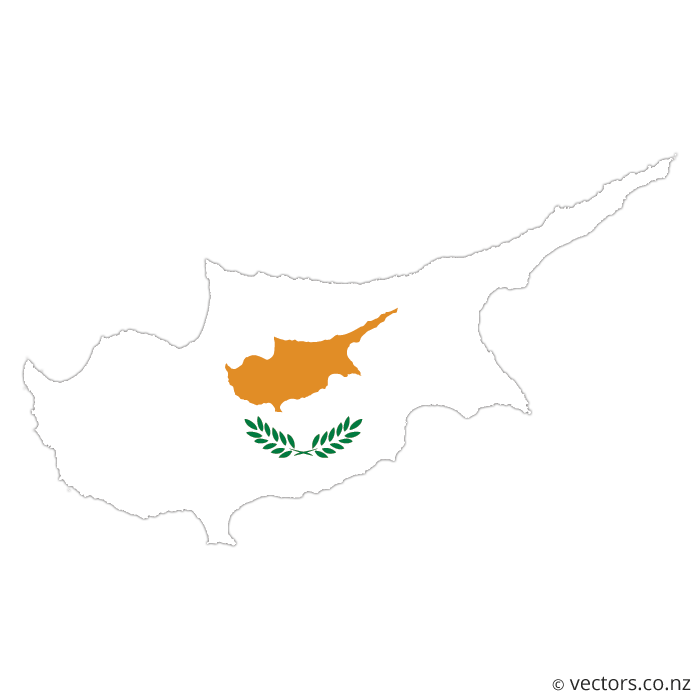 Cyprus Map Flag Illustration PNG