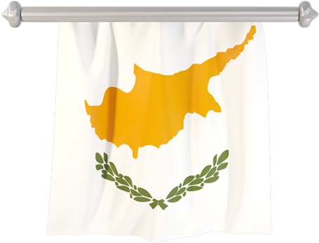 Cyprus National Flag Hanging PNG