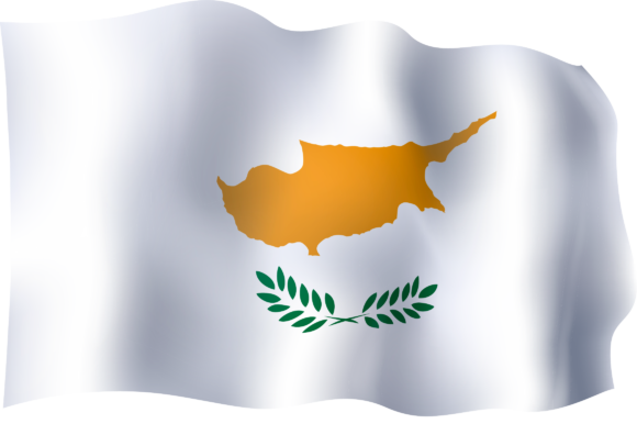 Cyprus National Flag Waving PNG