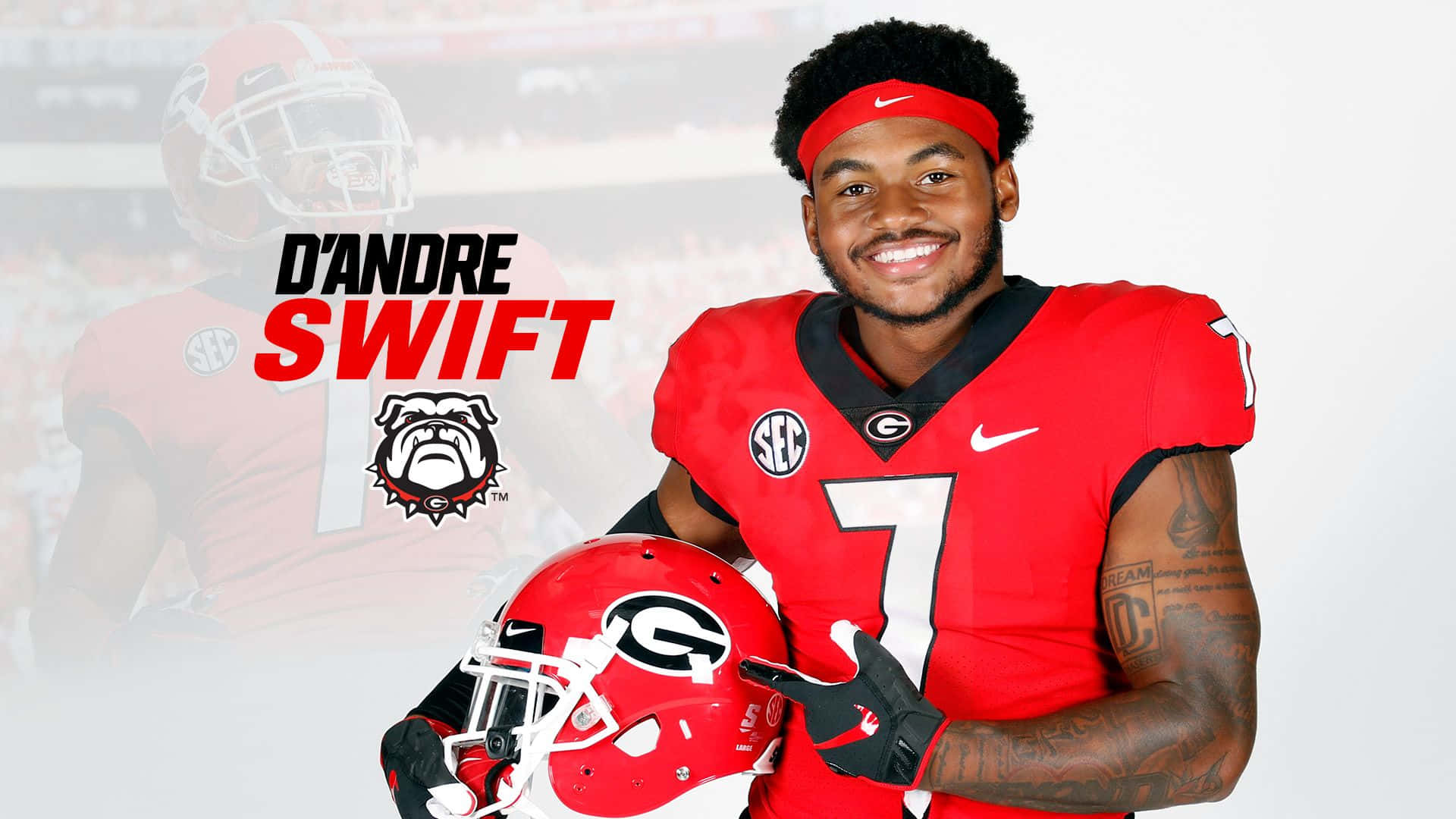 Potret D Andre Swift Georgia Football Wallpaper