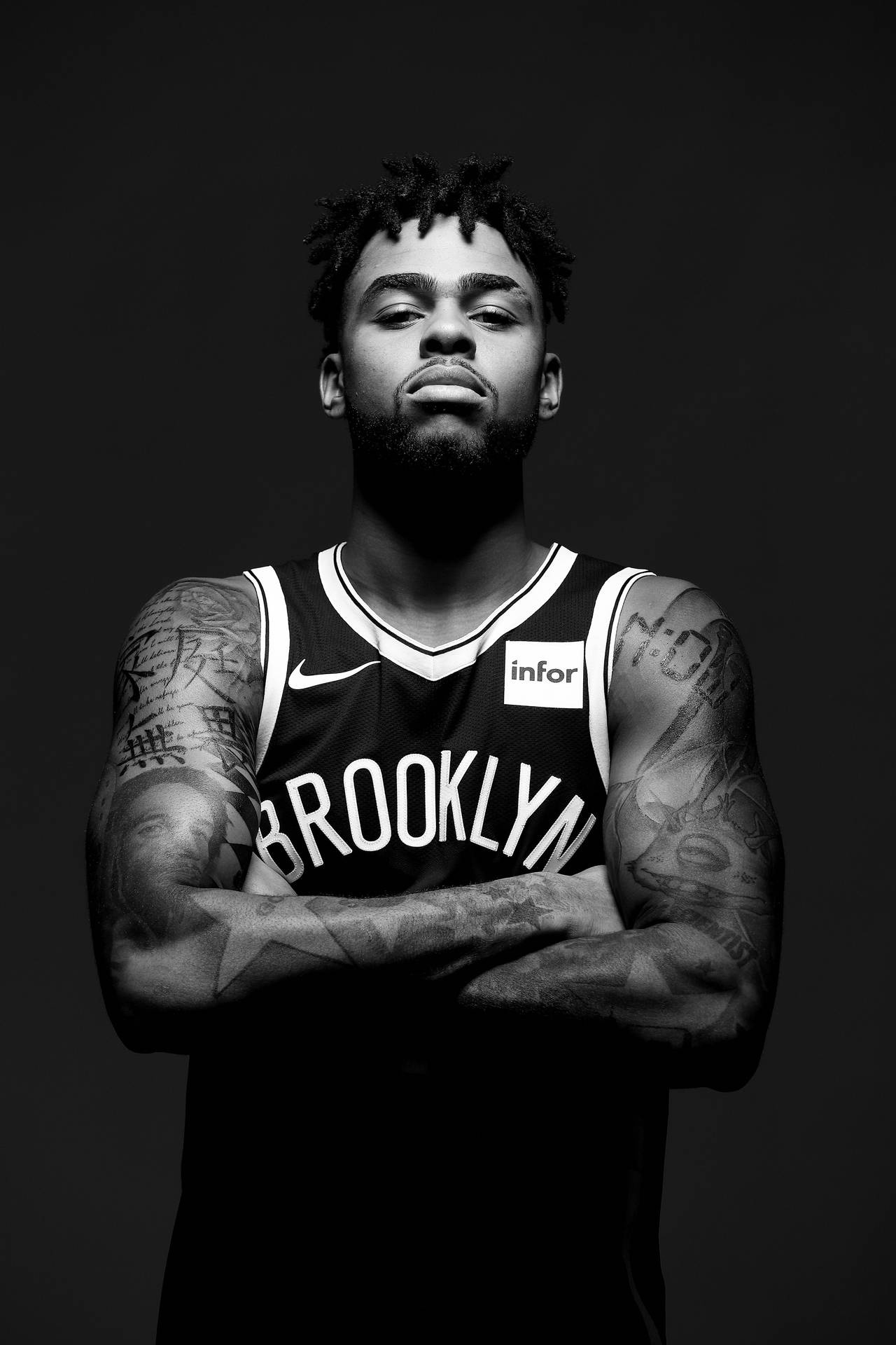 D'Angelo Russell Greyscale Wallpaper