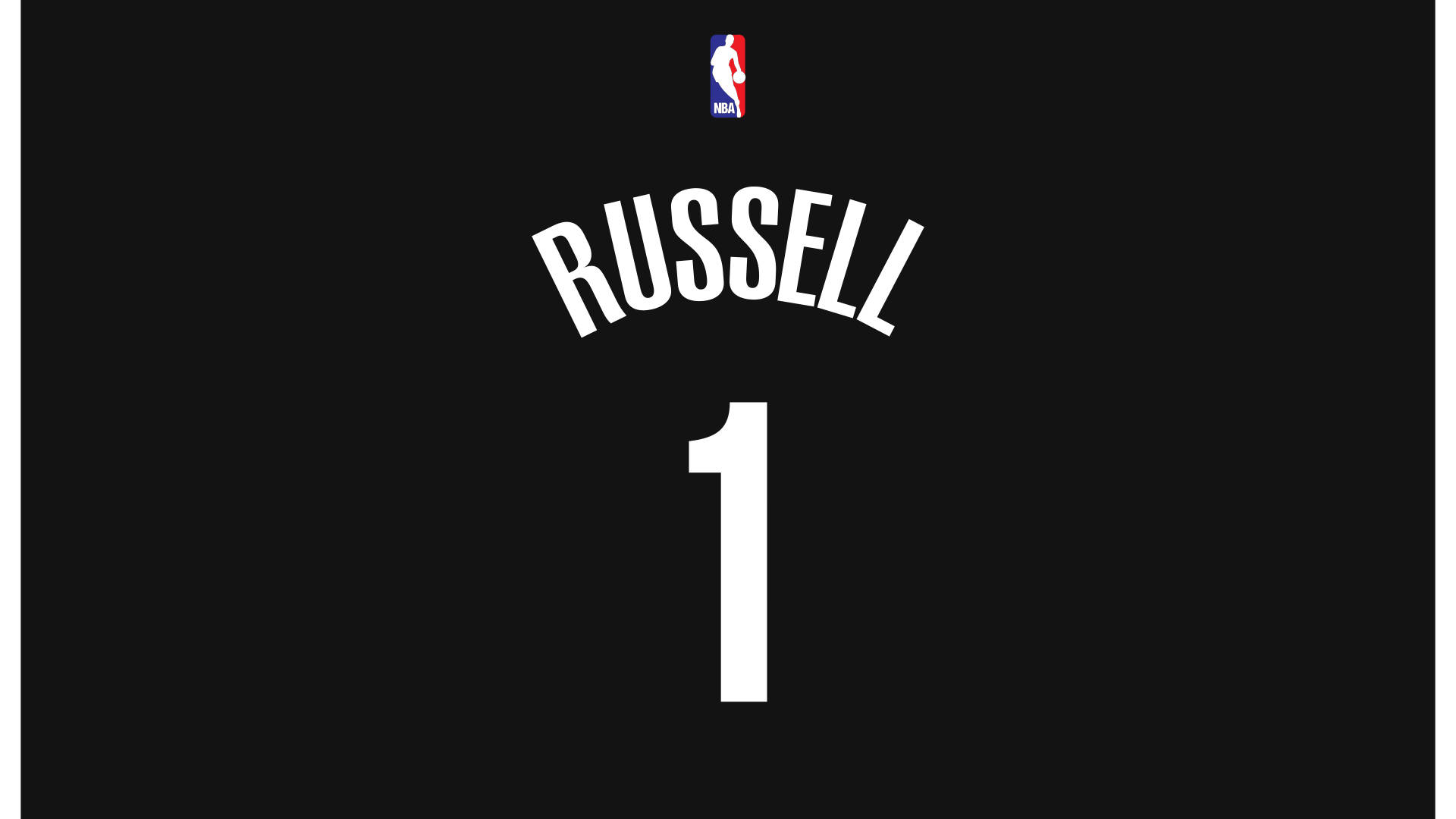 D'Angelo Russell Jersey Number Black Wallpaper