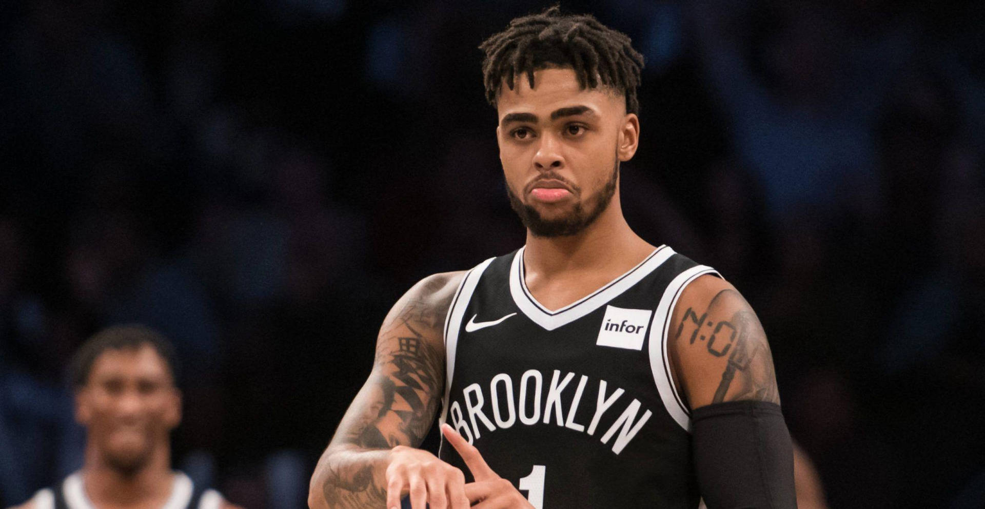 D'Angelo Russell Sad Curved Lips Wallpaper