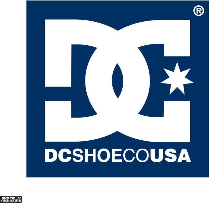 D C Shoes Logo Blue Background PNG