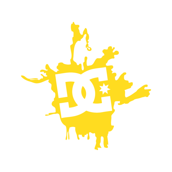 D C Skateboarding Logo Splash PNG