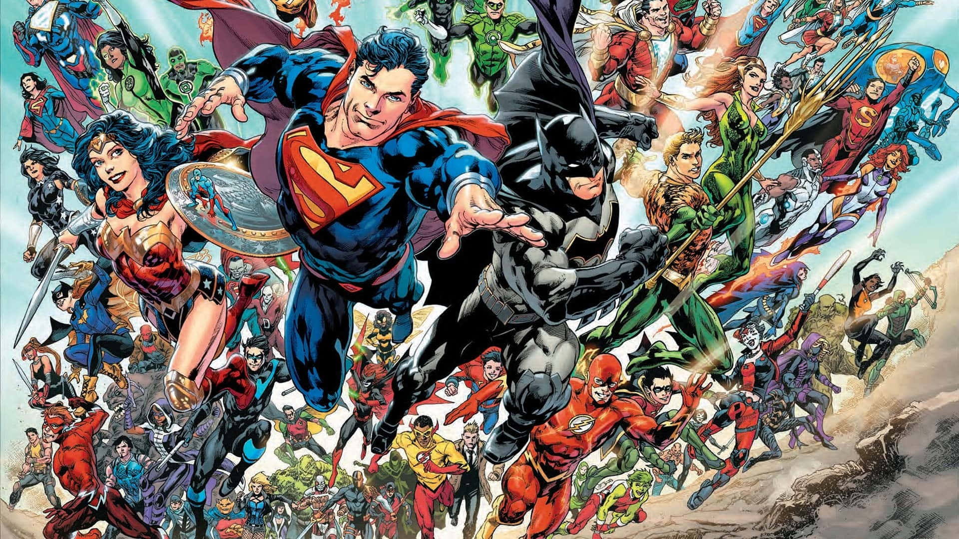 D C Superheroes United Wallpaper