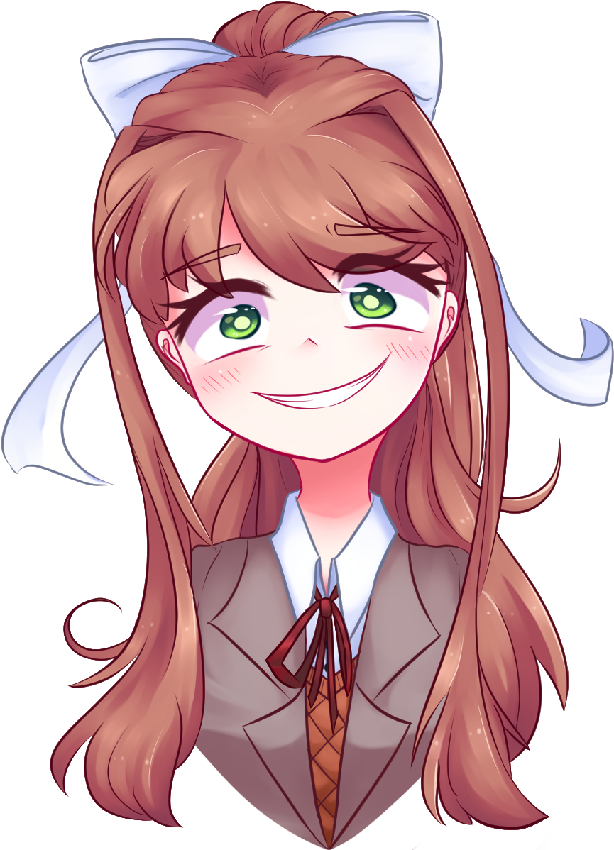 Download D D L C Monika Smiling Portrait | Wallpapers.com