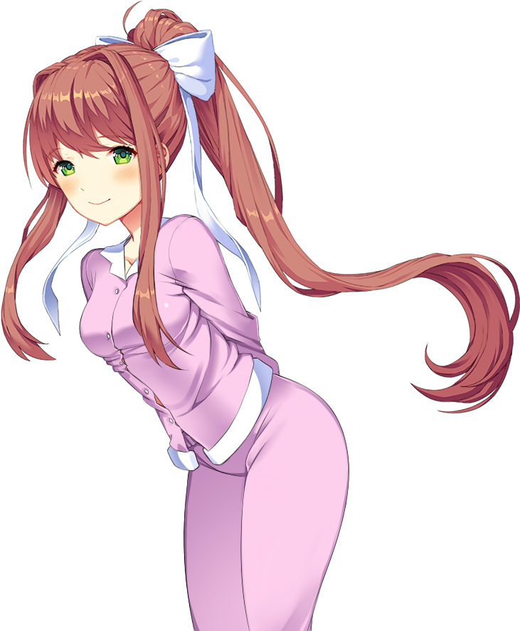 D D L C Monika Standing Pose PNG