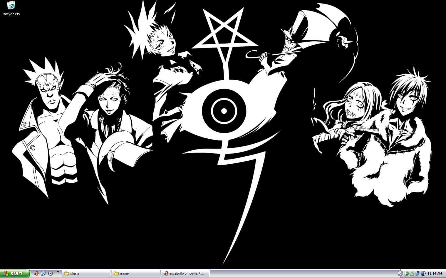 D Gray Man Black And White Characters Wallpaper