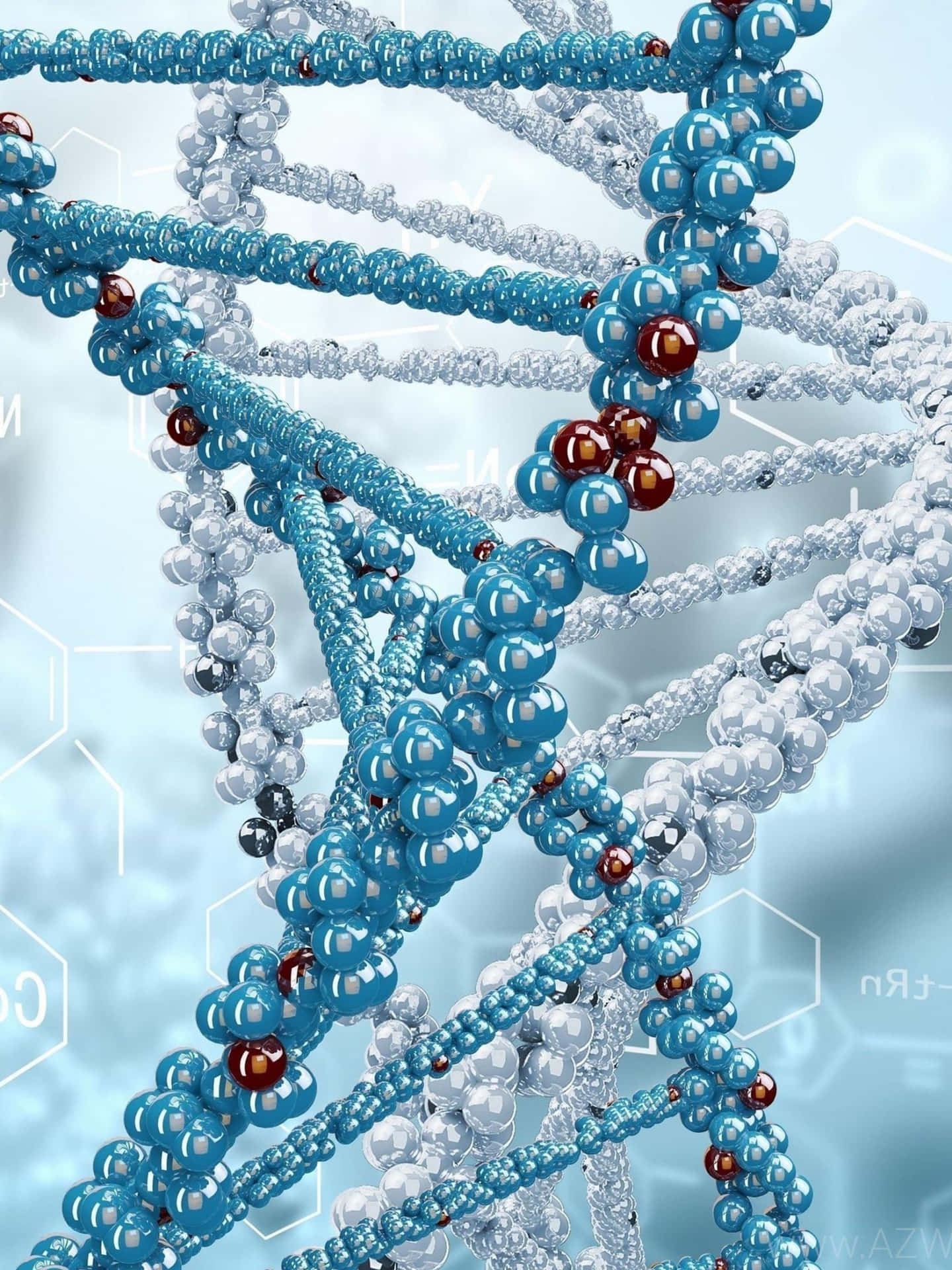 D N A Dubbele Helix Structuur Illustratie Achtergrond