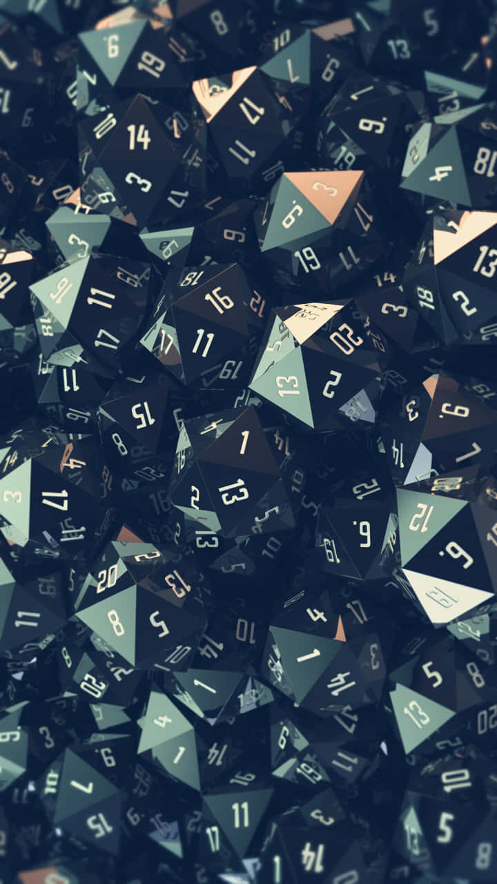 Roll for Initiative - A 20-sided Die (d20) used in Roleplaying Games Wallpaper