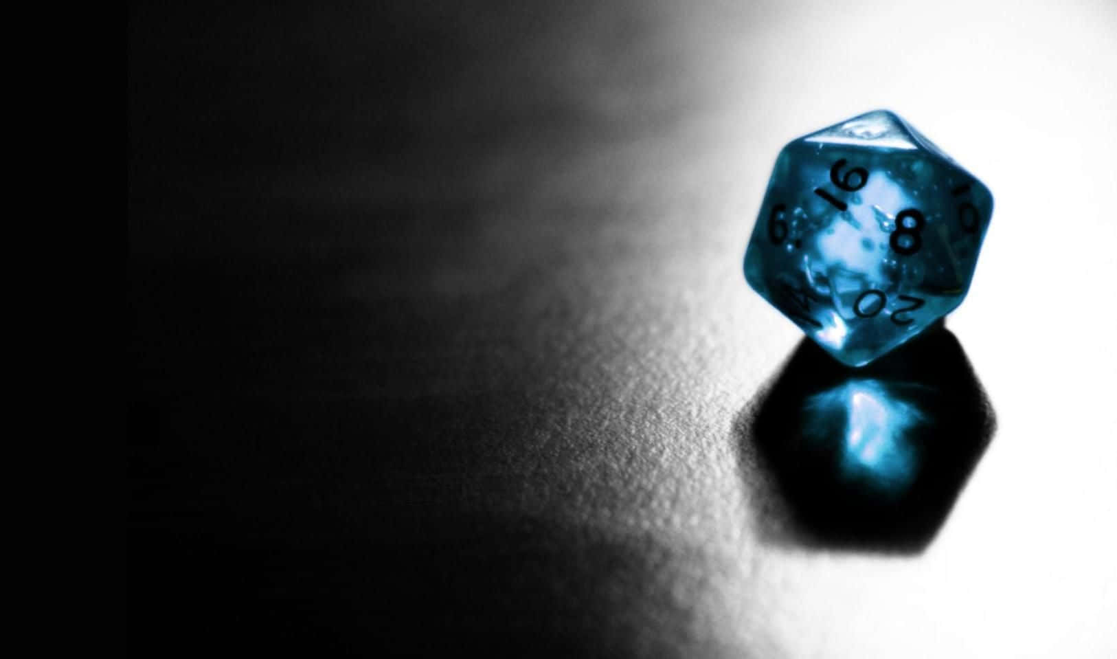 D20is A Popular Tabletop Role-playing Game Dice. Fondo de pantalla