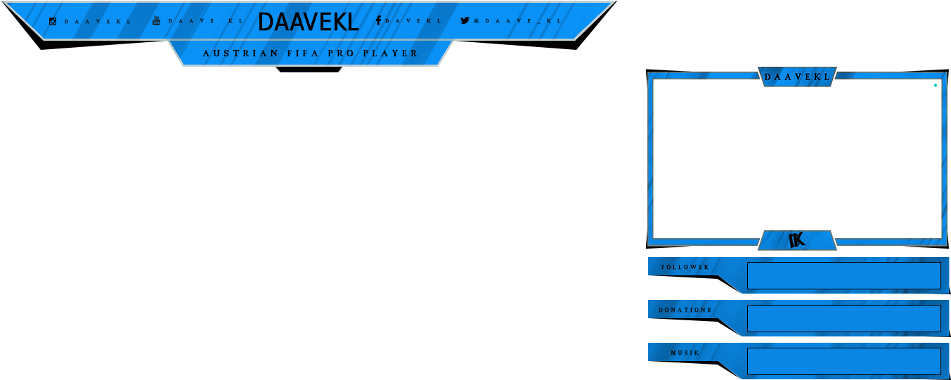 Daavekl Stream Overlay Design PNG