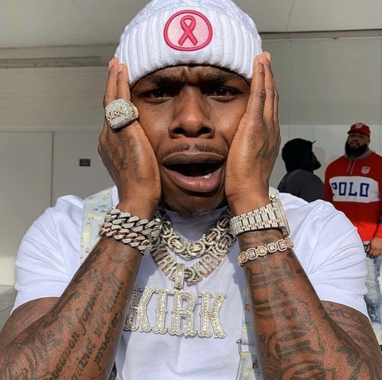 Rapper DaBaby performing live on stage