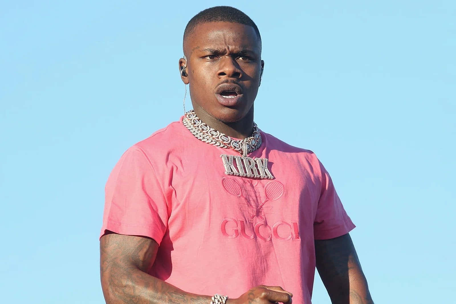American Rapper DaBaby Posing for a Photoshoot
