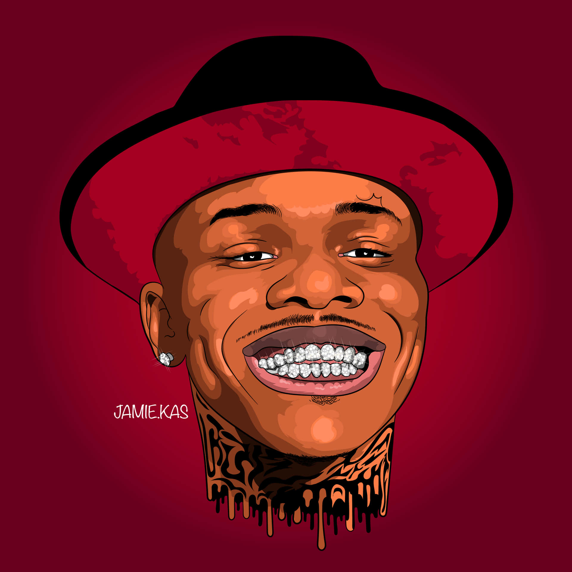 "Straight Outta Cartoons with Dababy!" Wallpaper