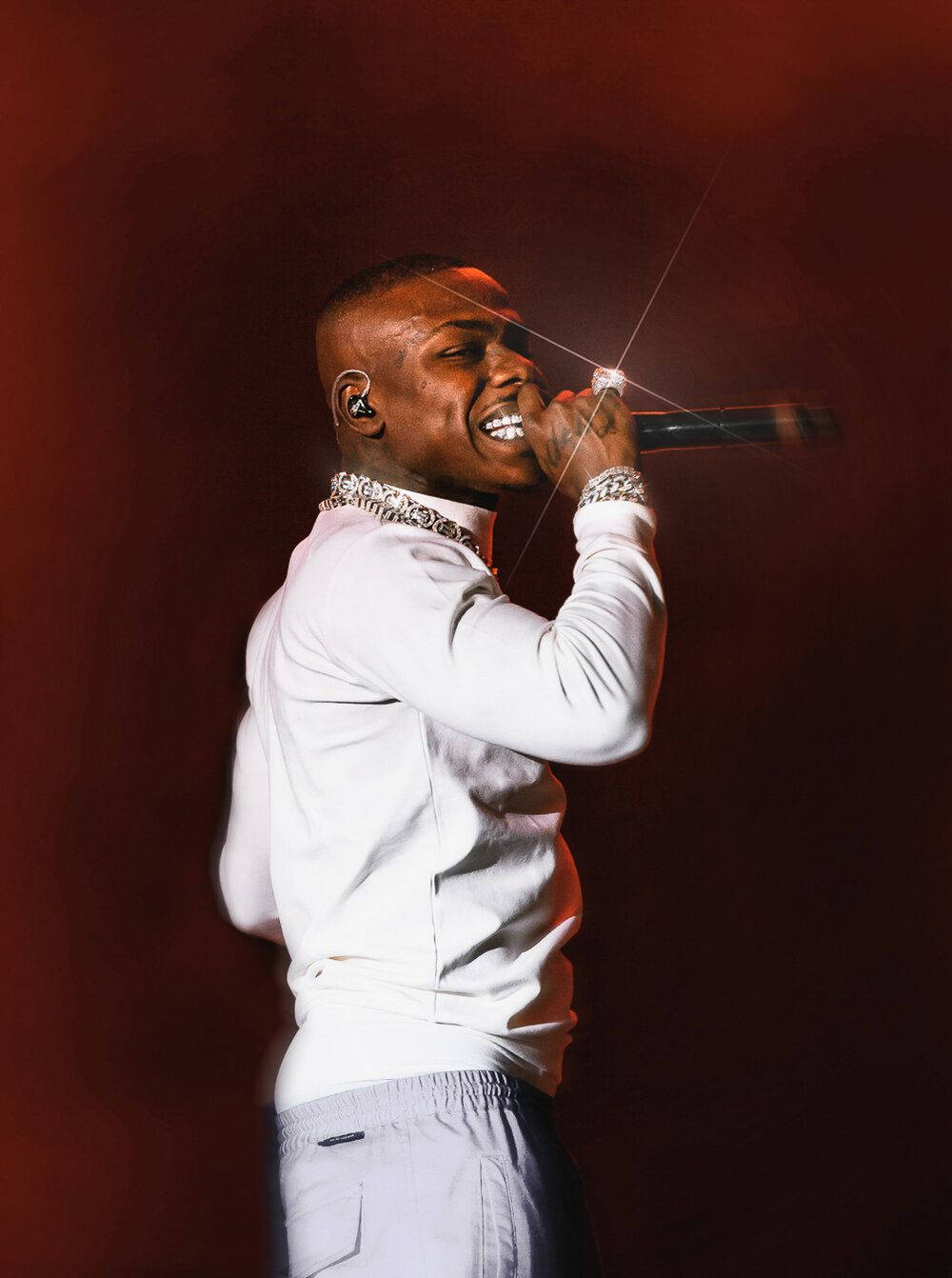Performing With Diamond Ring Dababy Phone Wallpaper