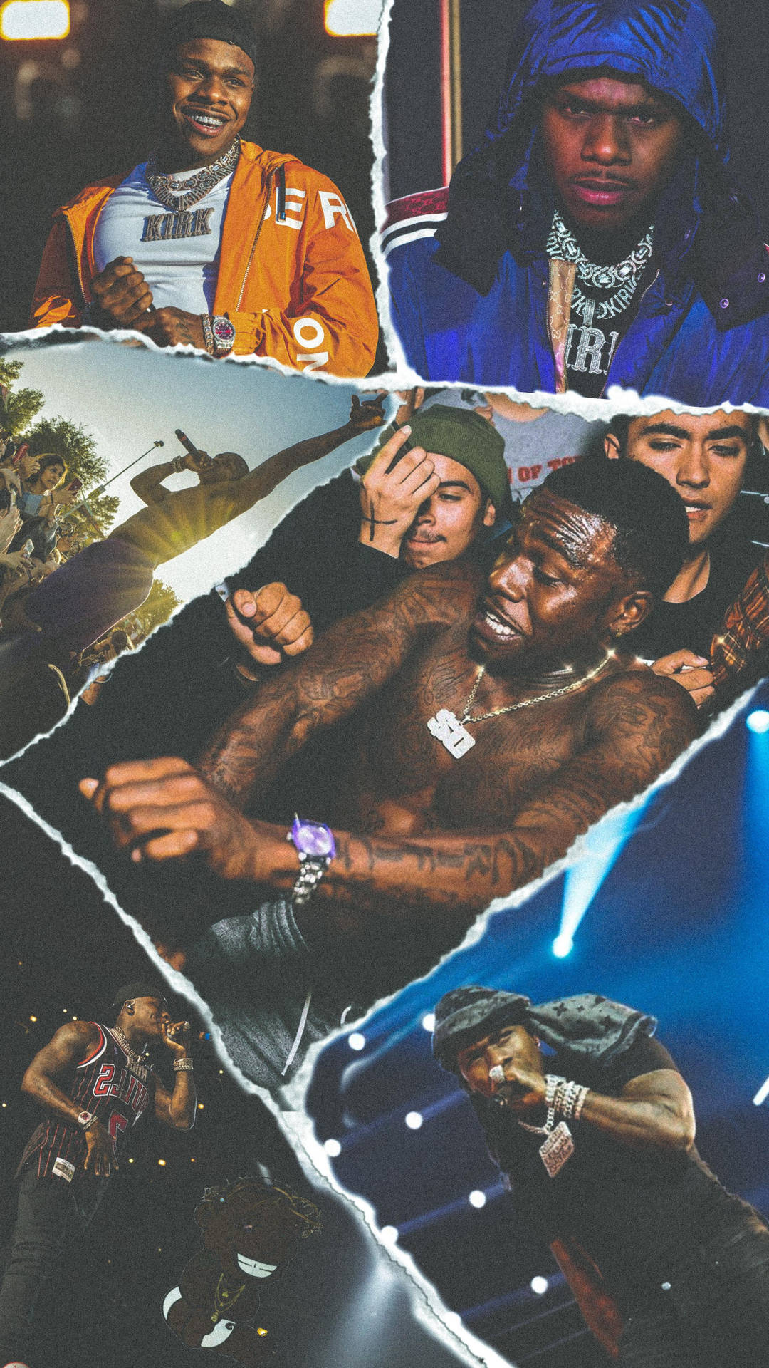 Dababy Phone Having Fun With Friends Wallpaper