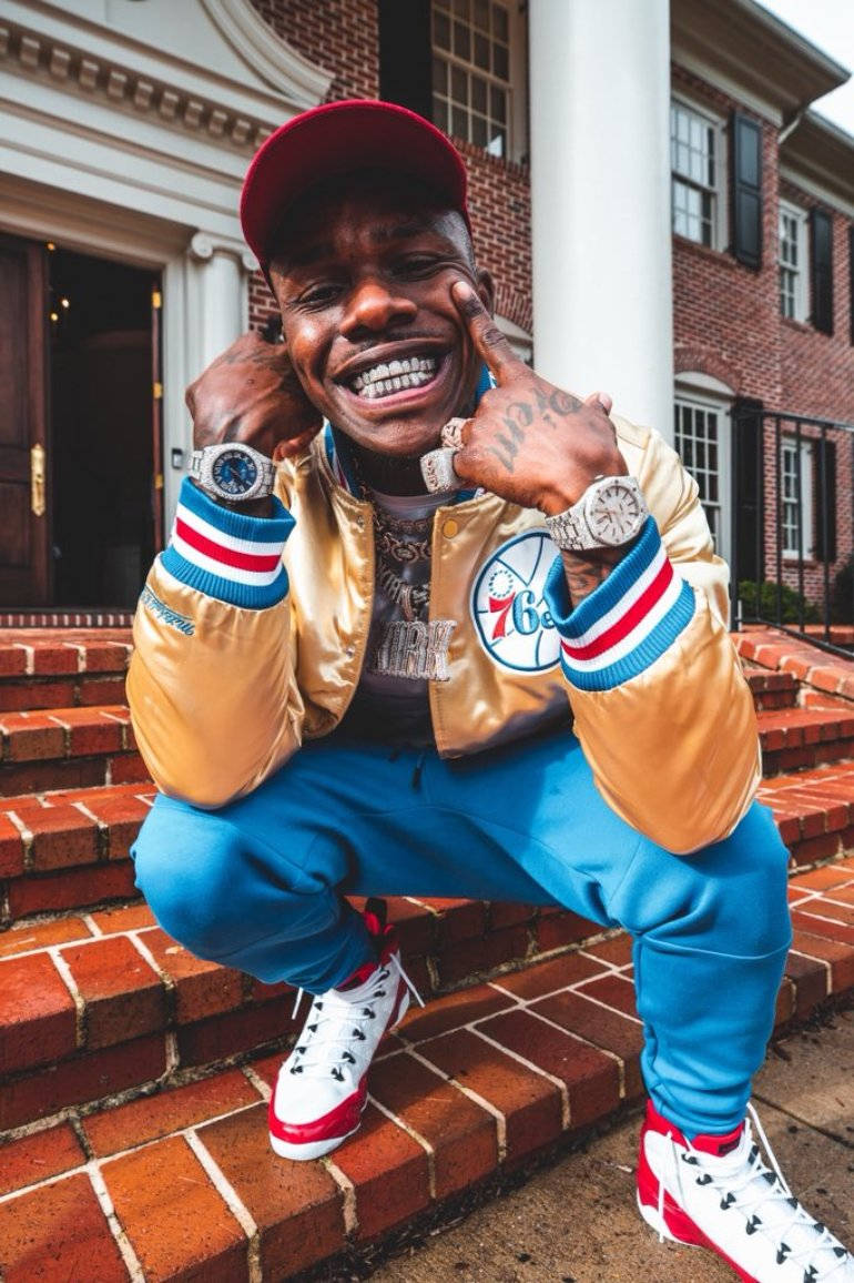 Dababy Phone Showing Off Luxury Watches Wallpaper