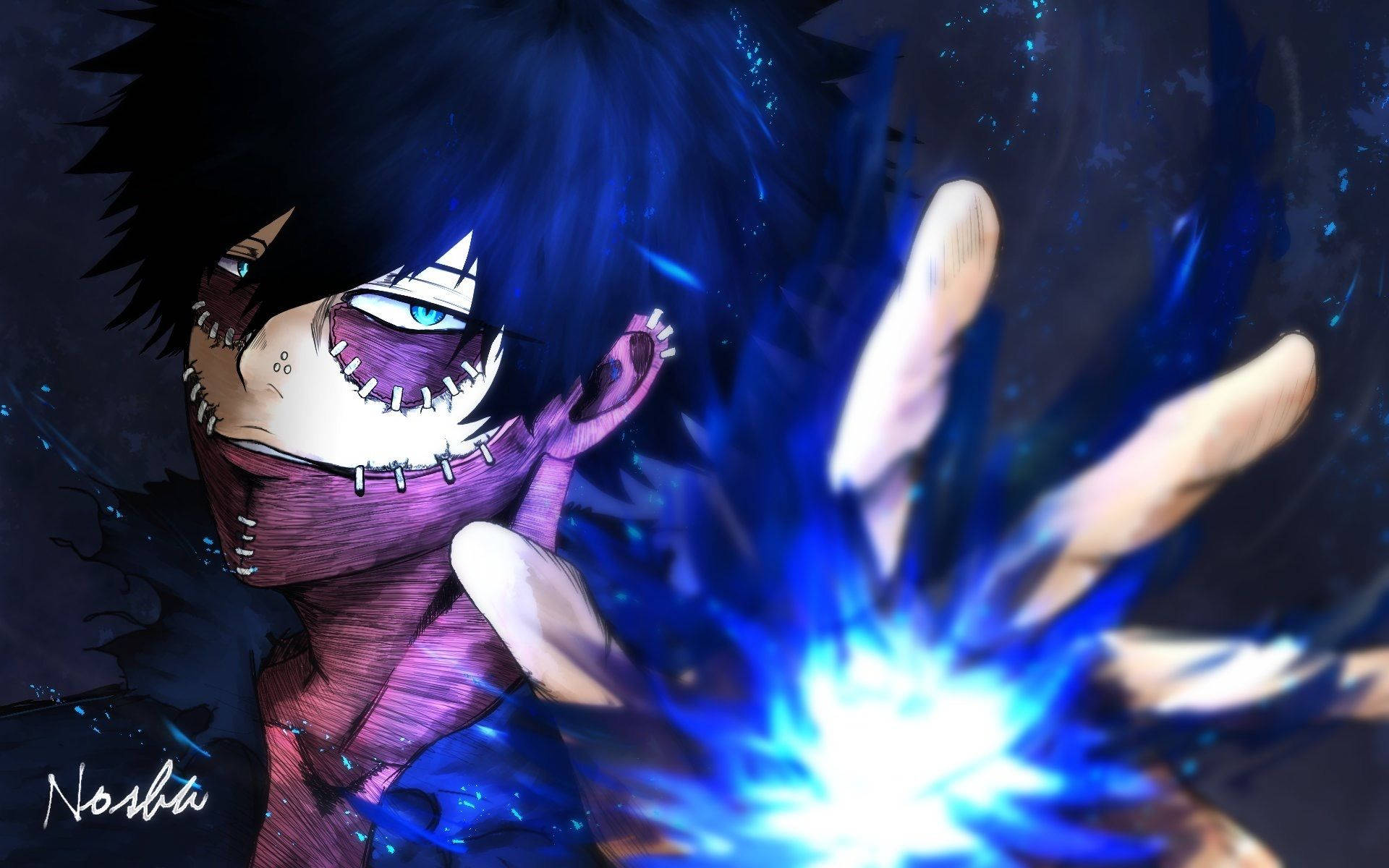 Immersed in flames, Dabi casts the cremation spell Wallpaper