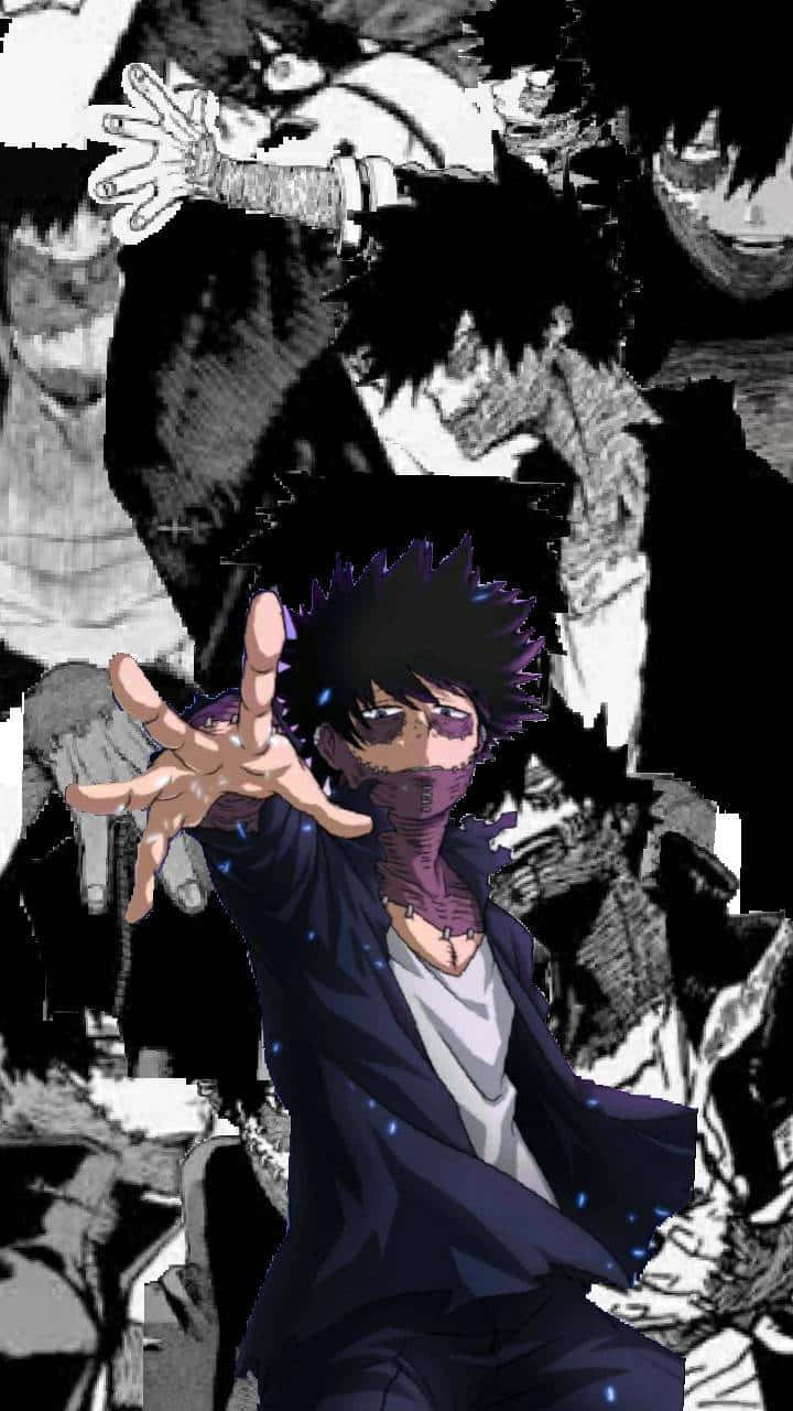Dabi Hand Gesture Black And White Canvas Phone Wallpaper