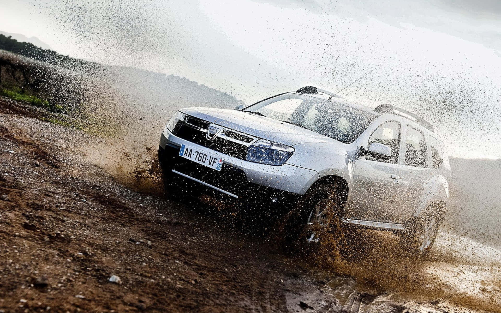 Dacia Duster Off Road Avontuur Achtergrond