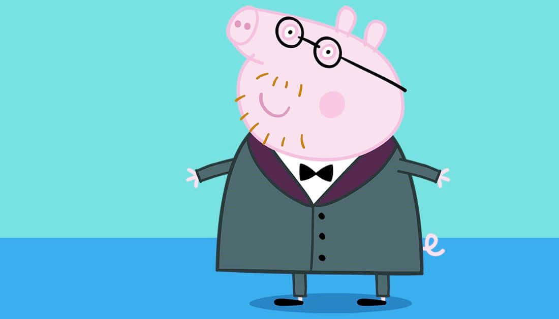 Laugh it up with Daddy Pig! Wallpaper