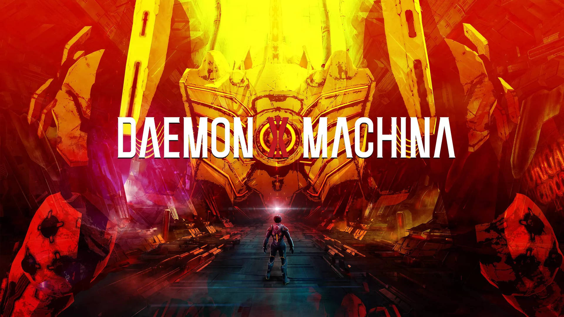 Daemonx Machina Monstruo Amarillo Fondo de pantalla