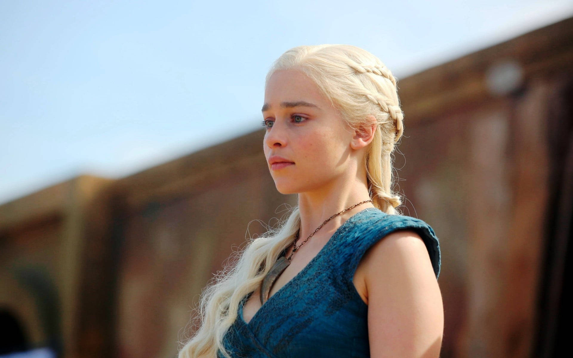 Daenerys Targaryen Blue Dress Headshot