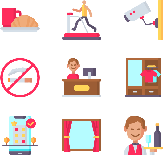 Daily Activities Icons Set PNG