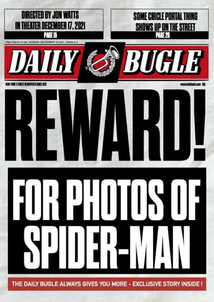 The iconic Daily Bugle building in a bustling cityscape Wallpaper