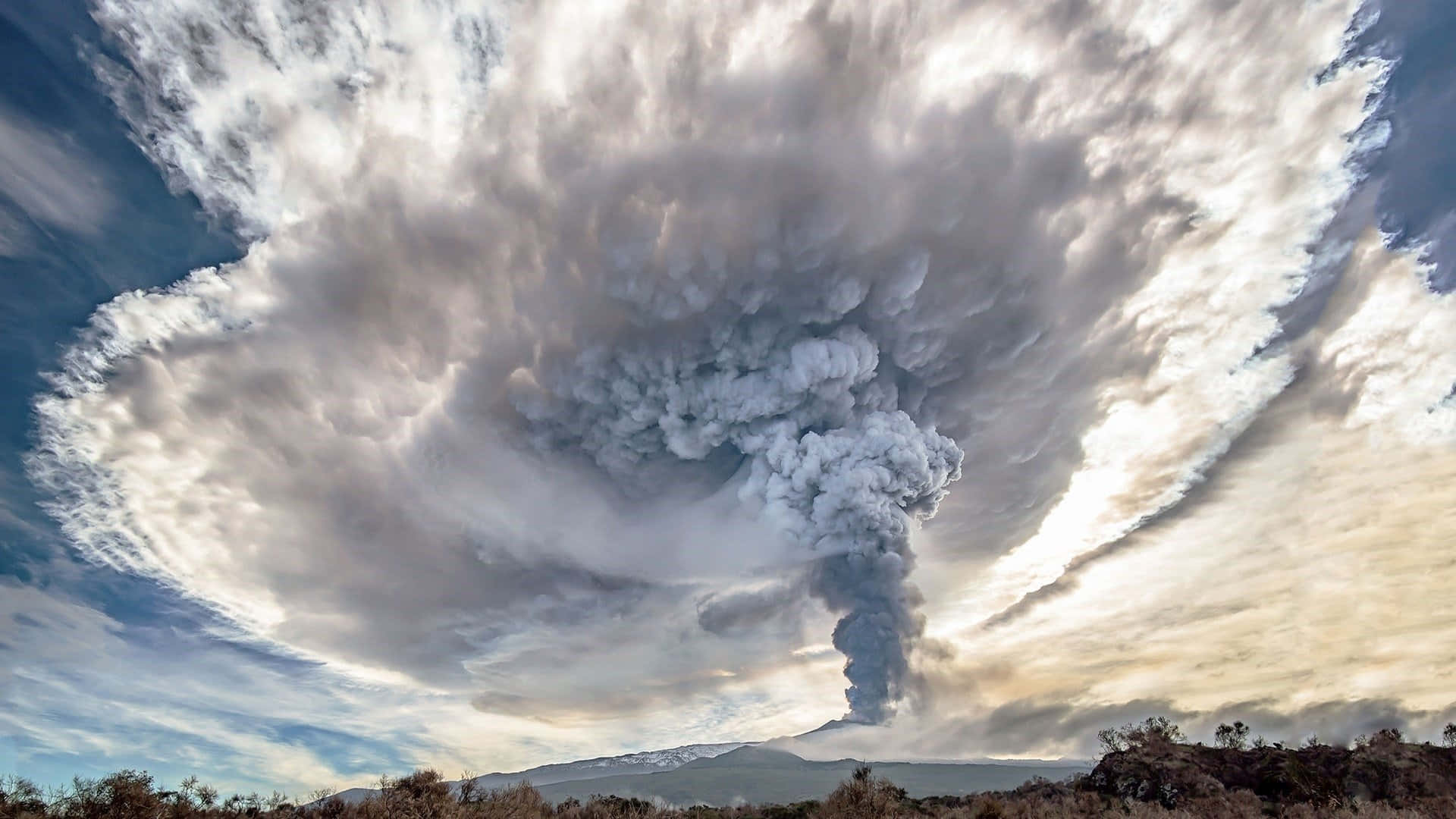 Dagligadussinet Mount Etna Alert Wallpaper