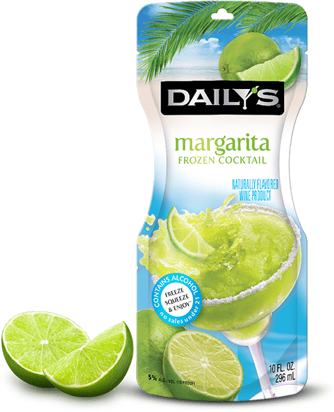 Dailys Frozen Margarita Cocktail Pouch PNG