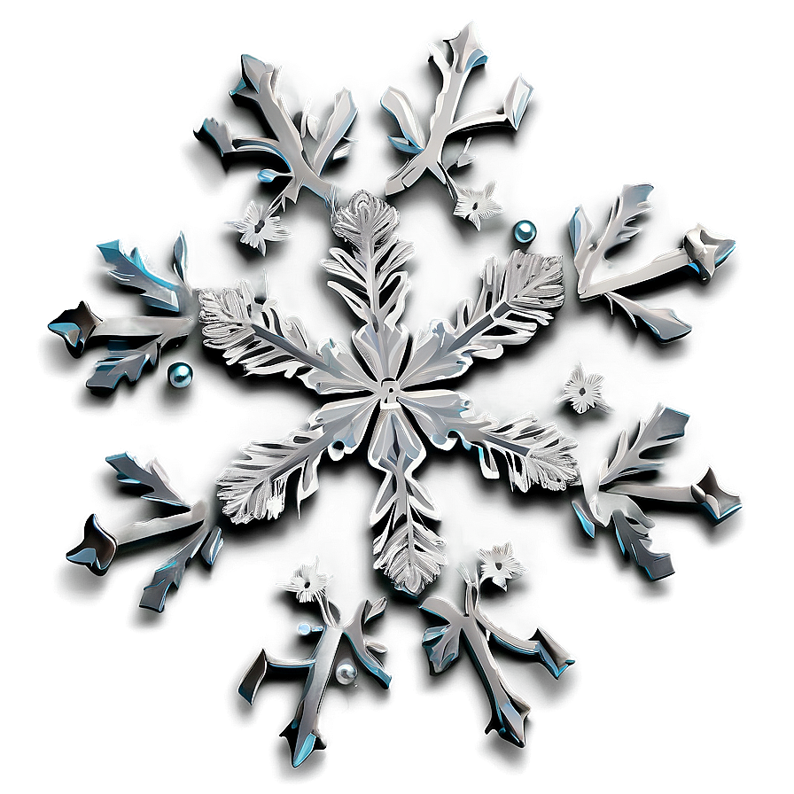 Dainty Snowflake Graphic Png 05252024 PNG