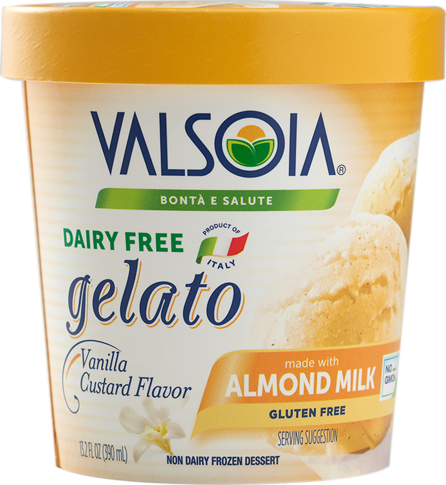 Dairy Free Vanilla Custard Gelato PNG