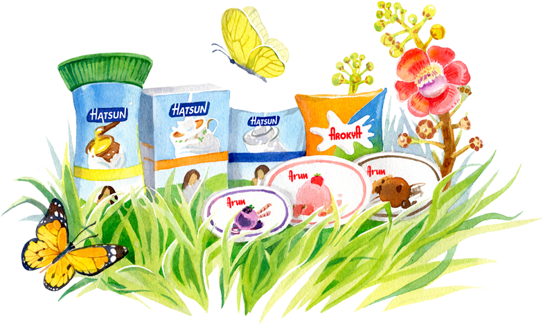 Dairy Products Nature Illustration PNG