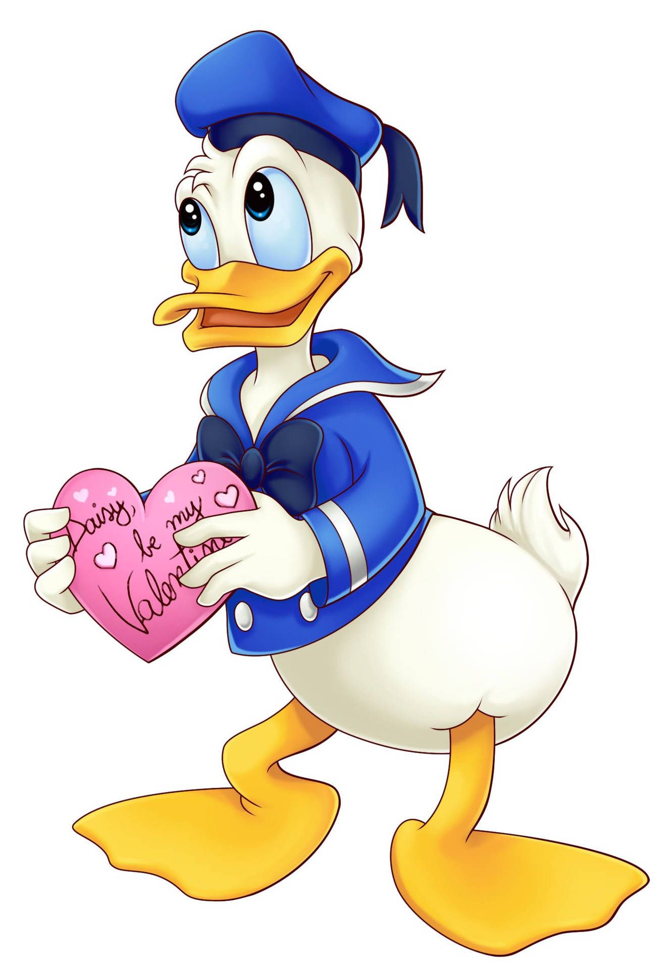 Daisy Duck Be My Valentine Wallpaper
