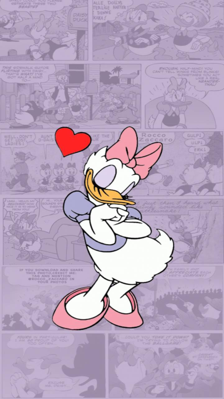 Daisy Duck Being In Love Wallpaper