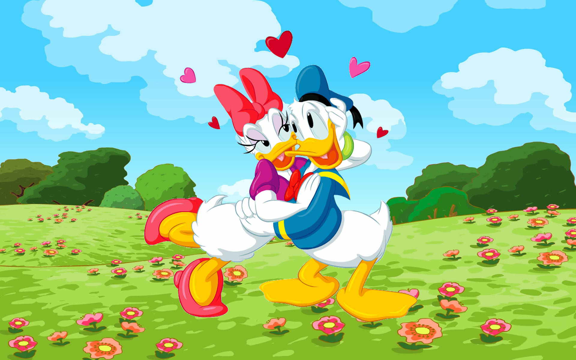 Daisy Duck Love Donald Duck Wallpaper