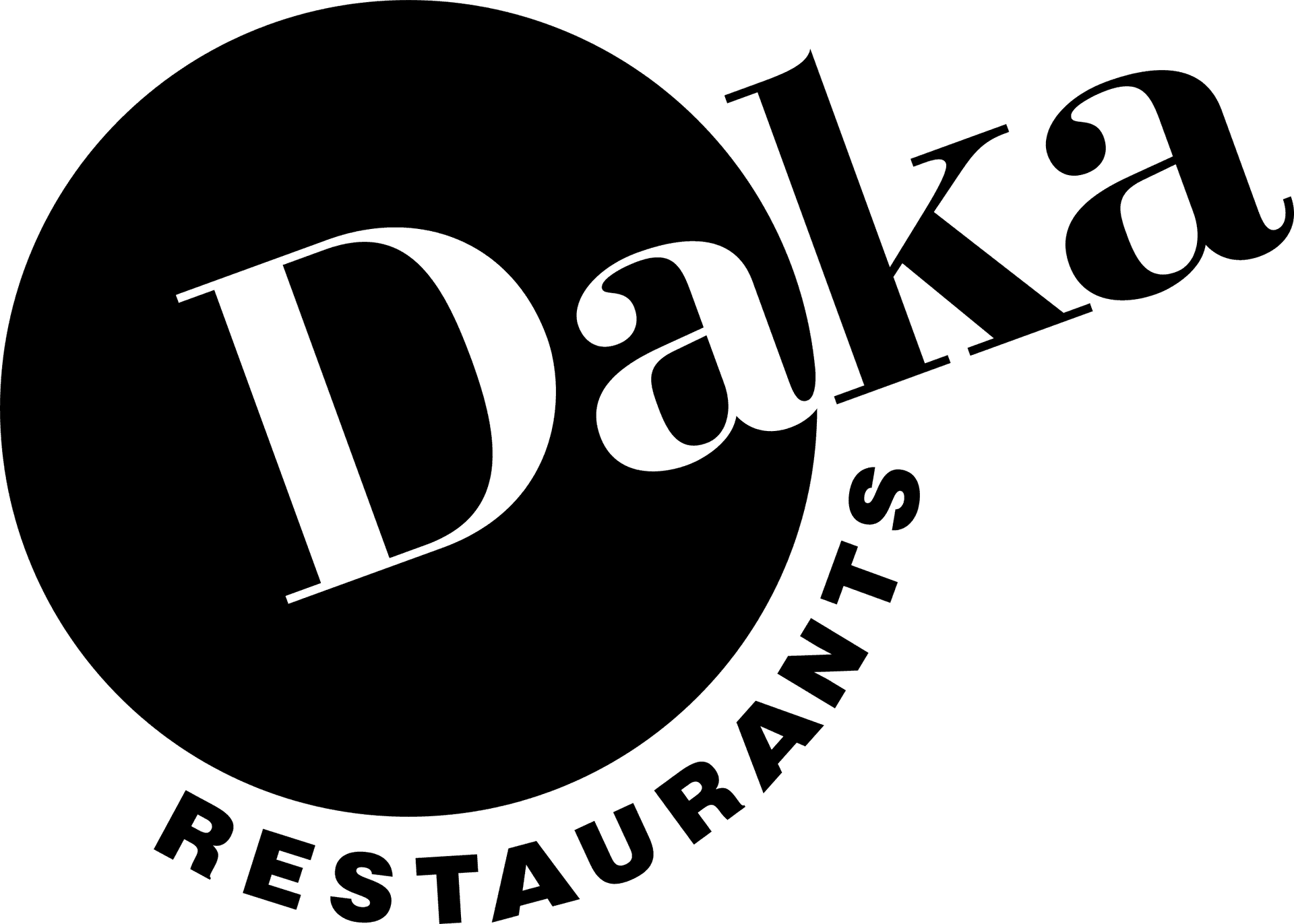 Daka Restaurant Logo Design PNG