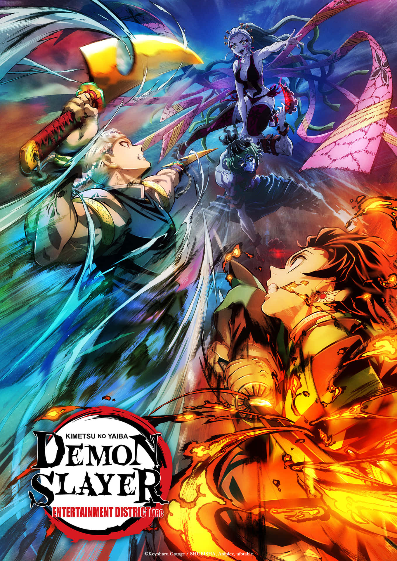 Daki Demon Slayer ~ Ufotable's Tilpasning Af Det Bedst Sælgende Manga Wallpaper