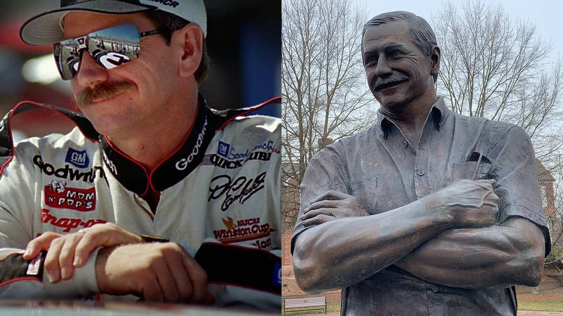 Dale Earnhardt And Ralph Statue Wallpaper