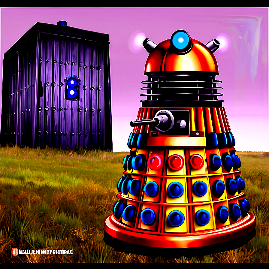 Dalek In Landscape Png Umk15 PNG