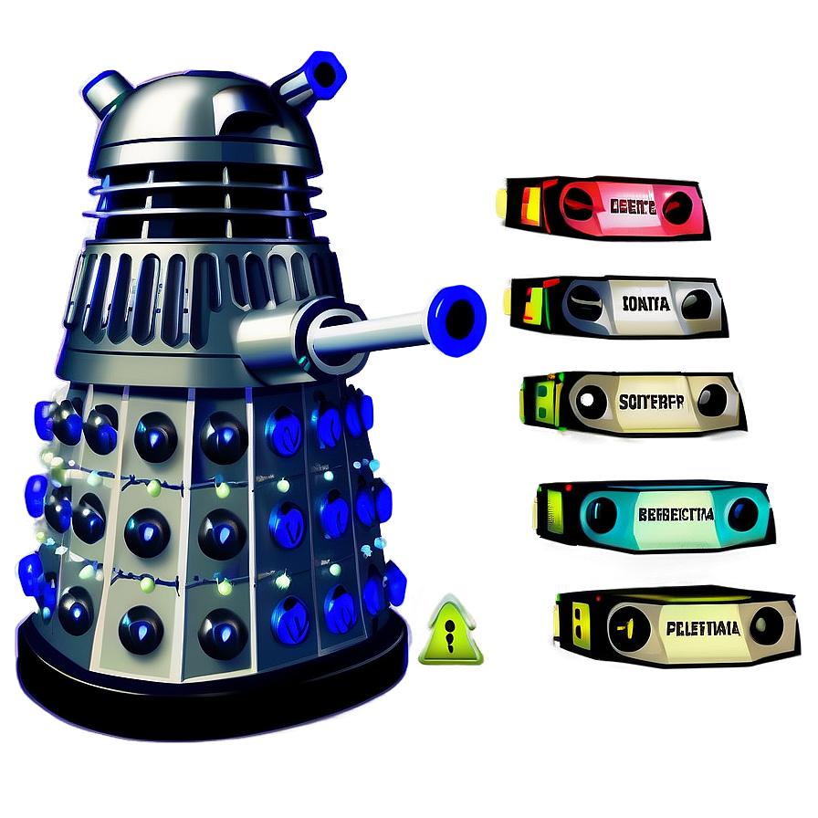 Dalek Technology Diagram Png Wwi33 PNG