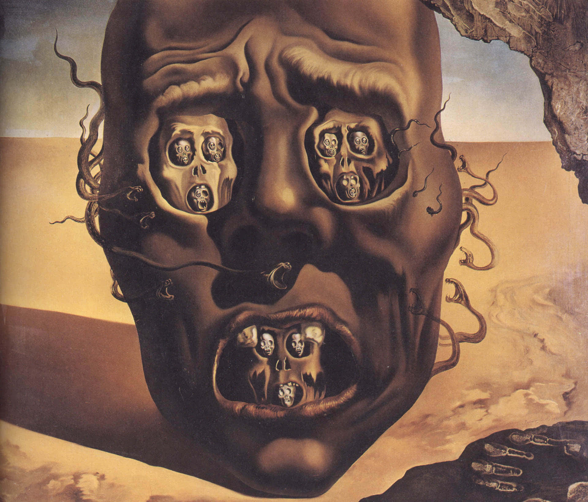 Dali'sdas Gesicht Des Krieges Wallpaper