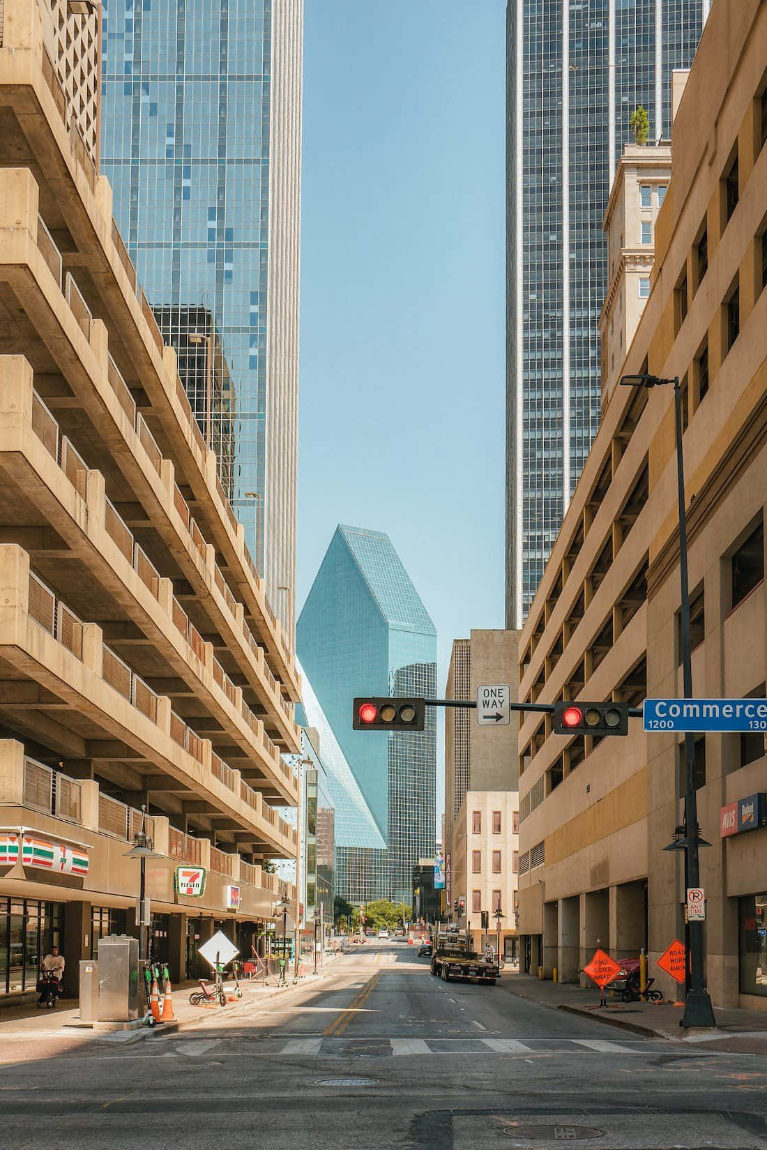 Dallas County Background With Fountain Place Background