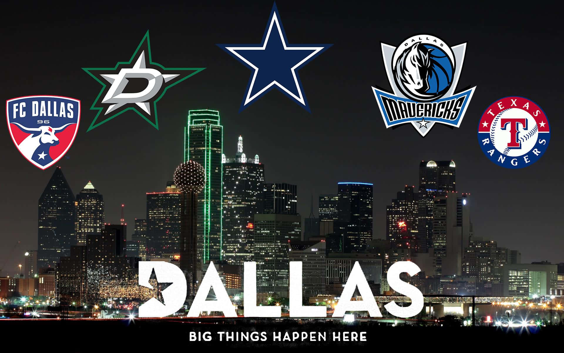 Dallas County Background With Sport Team
