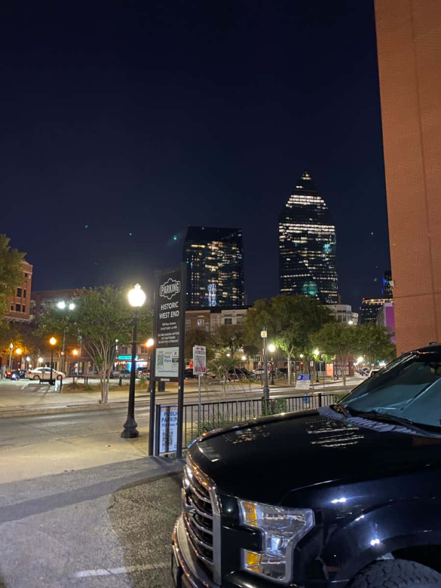 Hintergrundbilddes Parkplatzes In Dallas County