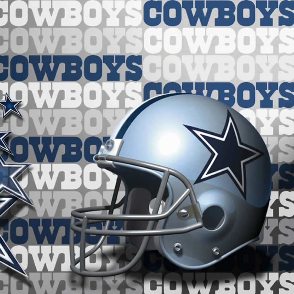 Dallas Cowboys Helmetand Star Background Wallpaper