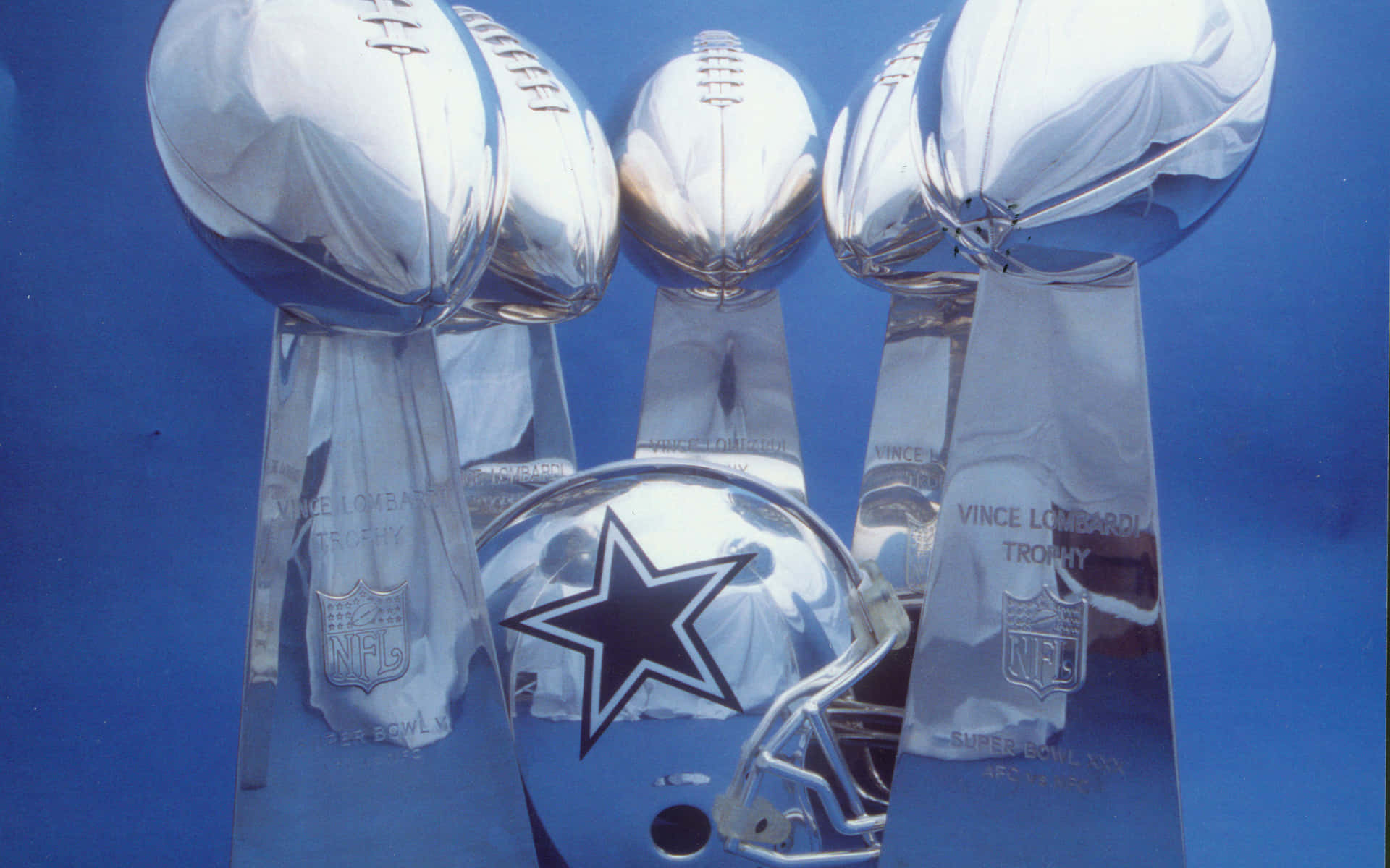 Troféusdo Dallas Cowboys Para Iphone. Papel de Parede